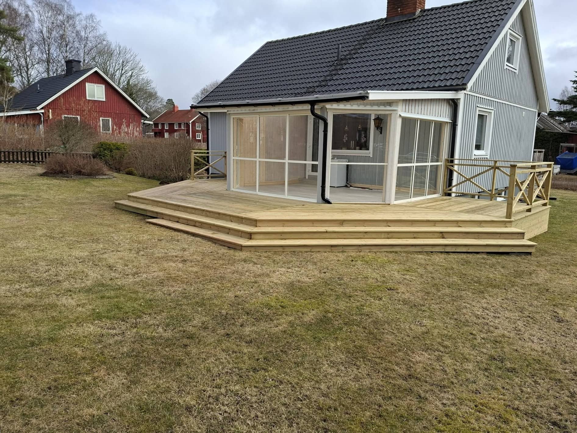 Renovering med altan och uterum